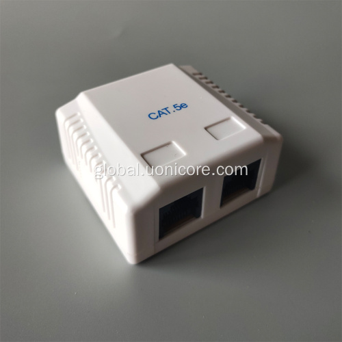 Surface Mount Box double ports cat5e surface mount box Manufactory